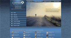 Desktop Screenshot of cotterfuneralhome.com