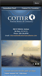 Mobile Screenshot of cotterfuneralhome.com